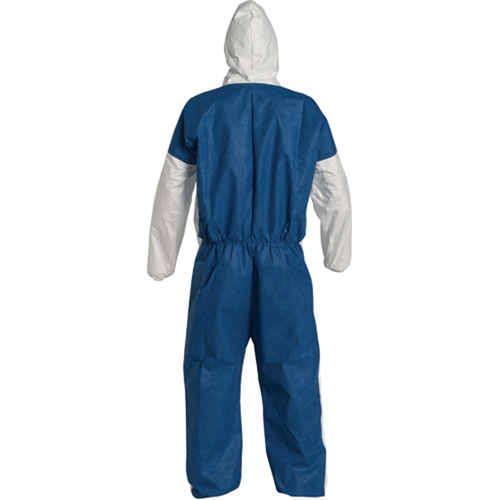 Hooded Coveralls, 4X-Large, Blue/White, Tyvek&reg; 400 D Absolute Business Supply