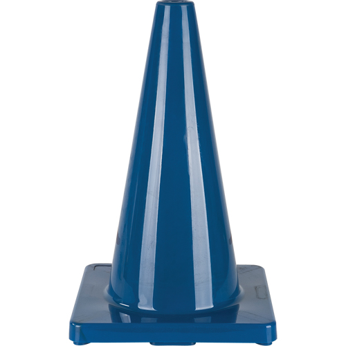 C&ocirc;ne de couleur pour la signalisation, 18", Bleu Absolute Business Supply