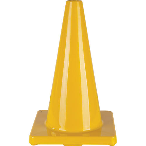 Coloured Traffic Cone, 18", Yellow Absolute Business Supply