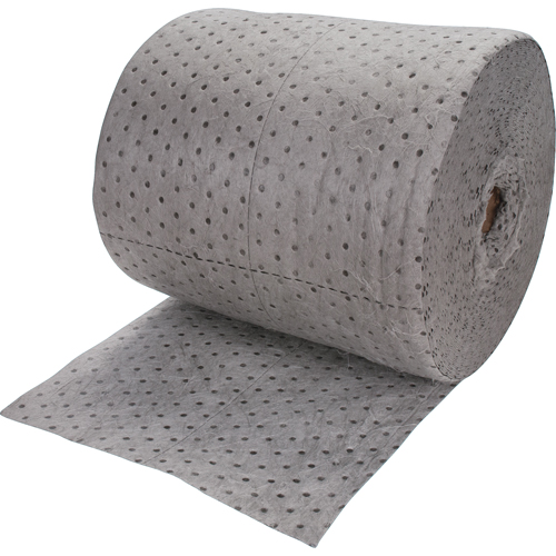 Rouleaux absorbants li&eacute;s de premi&egrave;re qualit&eacute;, Poids moyen, 150' lo x 15" la, Absorption 20 gal. Absolute Business Supply