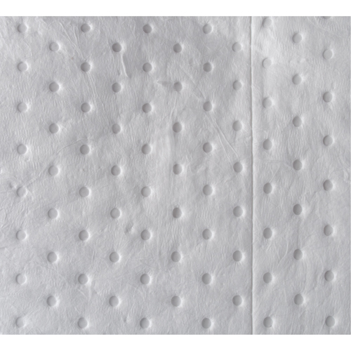 Feuilles absorbantes li&eacute;es de premi&egrave;re qualit&eacute;, Huile seulement, 15" x 17", 8 gal. d'absorption Absolute Business Supply