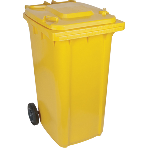 Yellow Mobile Container, Polyurethane, 63 Gallons/63 US gal. Absolute Business Supply