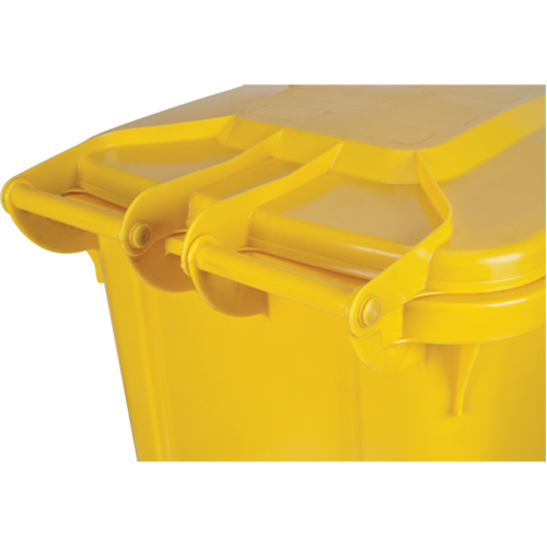 Yellow Mobile Container, Polyurethane, 63 Gallons/63 US gal. Absolute Business Supply