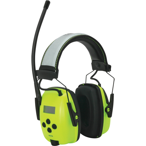 Howard Leight Sync Radio Hi-Visibility Earmuffs, Headband Style, 25 dB Absolute Business Supply