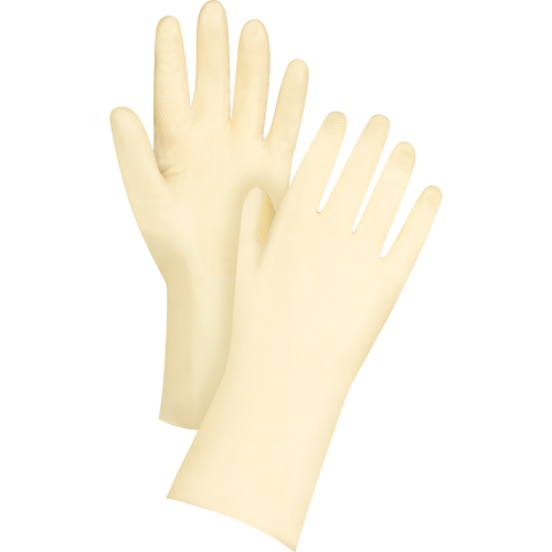 Gants de conserverie de premi&egrave;re qualit&eacute;, Taille Grand/9, 12" lo, Latex de caoutchouc, 18 mils Absolute Business Supply