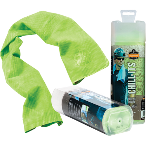 Serviettes de refroidissement 6602 Chill-Its, Lime haute visibilit&eacute; Absolute Business Supply