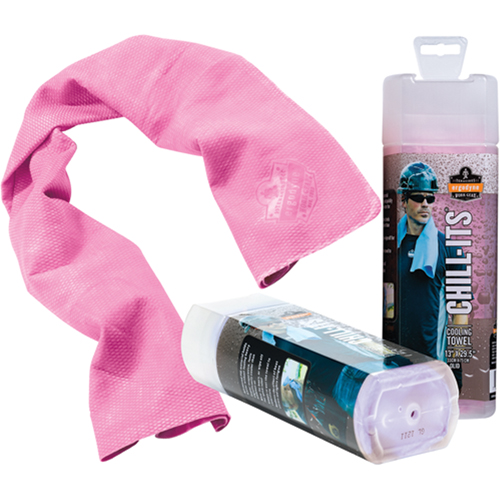 Chill-Its&reg; 6602 Cooling Towels, Pink Absolute Business Supply