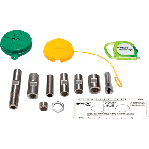 Trousse de mise &agrave; niveau pour douche oculaire/faciale Axion Advantage avec t&ecirc;te de douche oculaire/faciale en plastique ABS vert Absolute Business Supply
