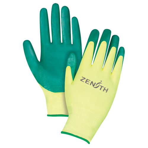 Gants de premi&egrave;re qualit&eacute; ZX-3, 8/Moyen, R&ecirc;vetement Nitrile, Calibre 15, Enveloppe en Nylon Absolute Business Supply