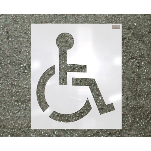 Parking Lot Stencils, Pictogram, 39" Absolute Business Supply