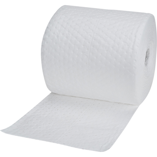 Industrial-Grade Fine Fibre Sorbent Rolls, Heavyweight, 150' L x 15" W, 35 Gal. Absorbancy Absolute Business Supply