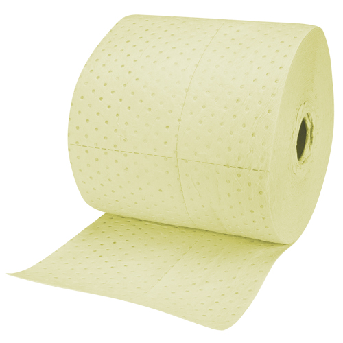 Industrial-Grade Fine Fibre Sorbent Rolls, Heavyweight, 150' L x 15" W, 35 Gal. Absorbancy Absolute Business Supply
