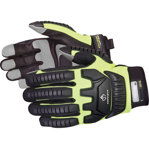 Gants de m&eacute;canicien r&eacute;sistants aux chocs Clutch Gear, Paume PVC, Taille Petit Absolute Business Supply