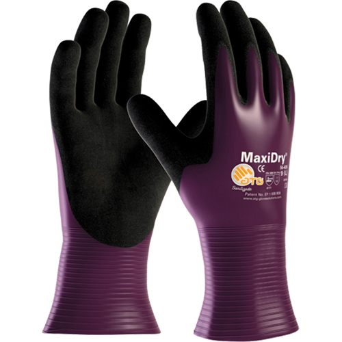 ATG MaxiDry&reg; 56-426 Gloves, 7/Small, Nitrile Coating, 15 Gauge, Nylon Shell Absolute Business Supply