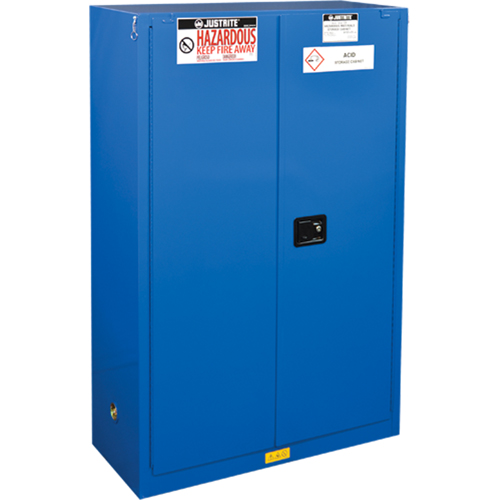 Armoires doubl&eacute;es pour rangement de mati&egrave;res dangereuses Chem-Cor, 45 gal., 43" x 65" x 18" Absolute Business Supply