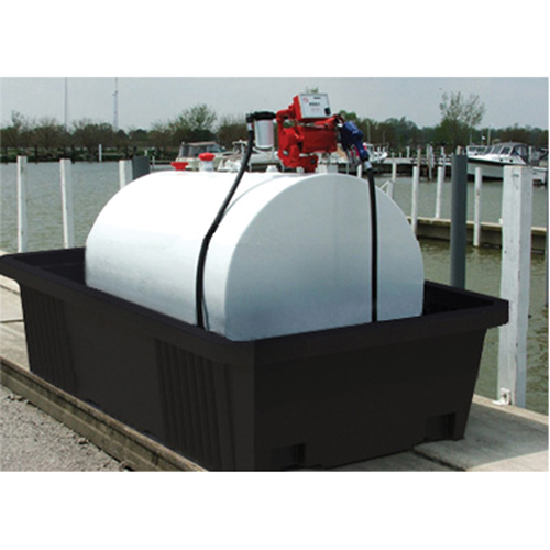 Poly-Tank&reg; Containment Unit 550 With Drain, 113" L x 71" W x 32" H, 750 US gal. Capacity Absolute Business Supply