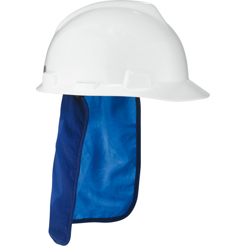Chill-Its&reg; 6717CT Cooling Hardhat Pad & Neck Shade, Blue Absolute Business Supply