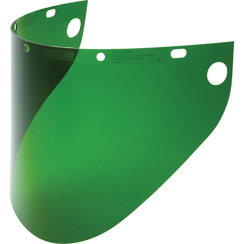 Fibre-Metal&reg; Extended View Faceshield Visor, Propionate, Green Tint Absolute Business Supply