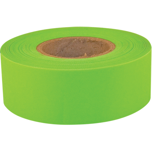 Ruban de signalisation Sub-Zero, 1,2" la x 150' lo, Lime fluorescent Absolute Business Supply