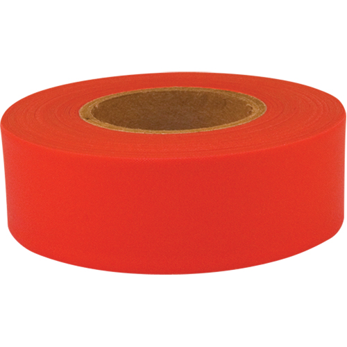 Ruban de signalisation Sub-Zero, 1,2" la x 150' lo, Rouge fluorescent Absolute Business Supply