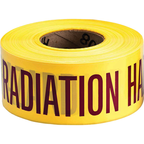 Ruban pour barricade, Anglais, 3" la x 1000' lo, 3 mils, Magenta/jaune Absolute Business Supply