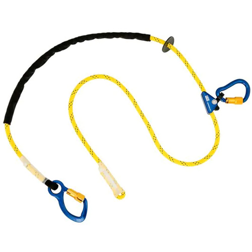 Pole Climber's Adjustable Rope Lanyard, 1 Legs, 8', CSA Class A, Nylon Absolute Business Supply