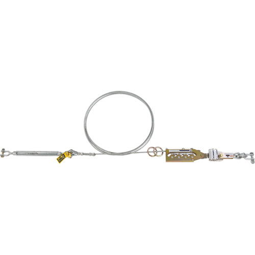 Syst&egrave;me de c&acirc;ble de s&eacute;curit&eacute; horizontal Sayfline, C&acirc;ble galvanis&eacute; Absolute Business Supply