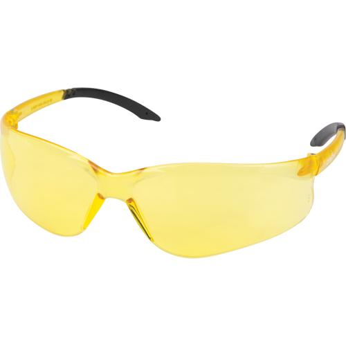 Z2400 Series Safety Glasses, Amber Lens, Anti-Scratch, ANSI Z87+/Meets/Exceeds CSA Z94.3 Absolute Business Supply