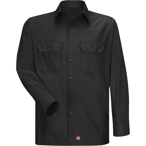 Chemise &agrave; manches longues en tissu ind&eacute;chirable, Hommes, 3T-Grand, Noir Absolute Business Supply