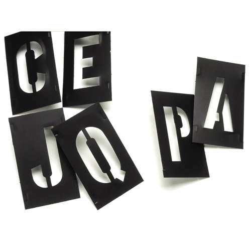 Plastic Interlocking Stencils, Pictogram, 1" Absolute Business Supply
