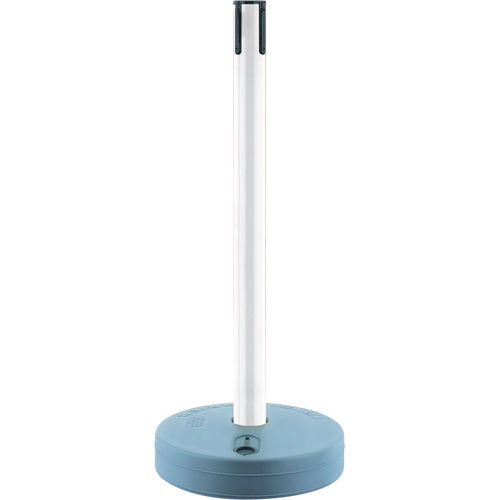 Tensabarrier ext&eacute;rieur - poteaux r&eacute;cepteurs, Hauteur de 37", Blanc Absolute Business Supply