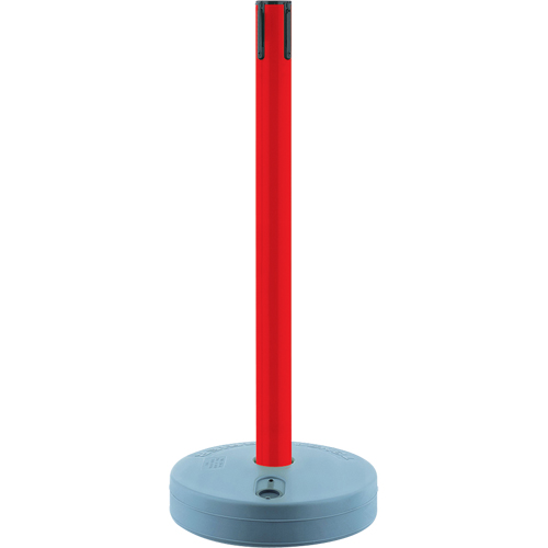 Tensabarrier ext&eacute;rieur - poteaux r&eacute;cepteurs, Hauteur de 37", Rouge Absolute Business Supply
