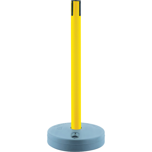 Tensabarrier ext&eacute;rieur - poteaux r&eacute;cepteurs, Hauteur de 37", Jaune Absolute Business Supply