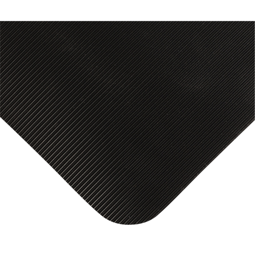 Double Duty Switchboard Mats No.720, Corrugated, 3' x 10' x 5/8", Black, PVC Absolute Business Supply
