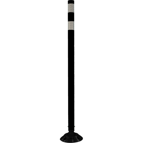 D&eacute;lin&eacute;ateur r&eacute;sistant aux impacts, 48" h, Noir Absolute Business Supply