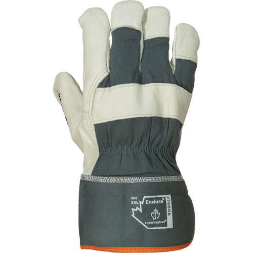 Endura&reg; Winter Fitters Gloves, Large, Grain Cowhide Palm, Boa Inner Lining Absolute Business Supply