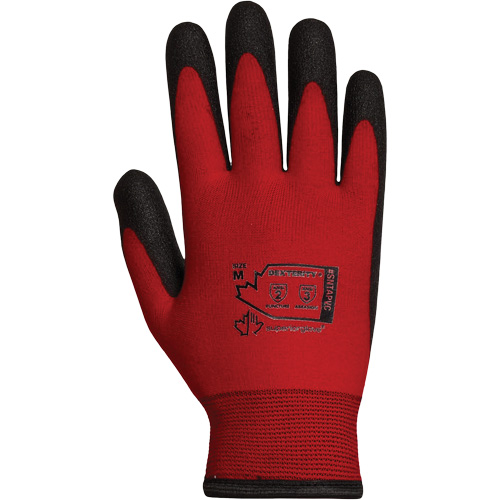 Gants doubl&eacute;s pour l'hiver Dexterity, 10/T-Grand, R&ecirc;vetement PVC, Calibre 15, Enveloppe en Nylon Absolute Business Supply