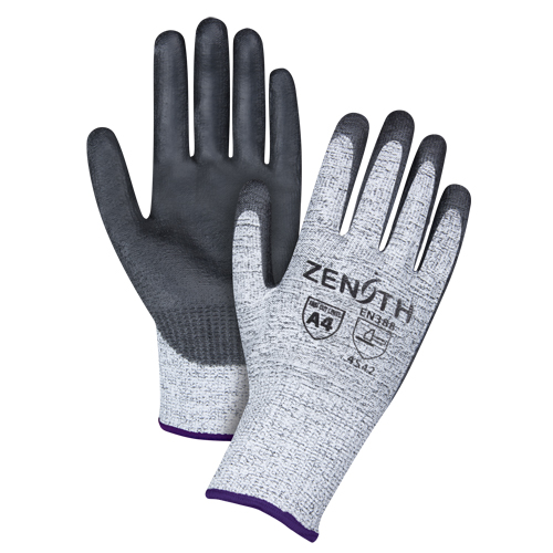 Gants &eacute;lastiques sans coutures r&eacute;sistants &agrave; la coupe, Taille 6/T-petit, Calibre 13, Rev&ecirc;tement Polyur&eacute;thane, Enveloppe en PEHP, ANSI/ISEA 105 niveau 4/EN 388 niveau 5 Absolute Business Supply