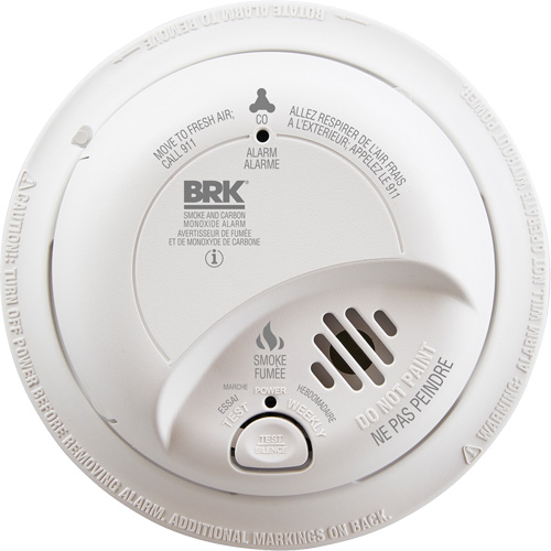Ionization Smoke & Carbon Monoxide Combination Alarm, Battery Operated/Hardwired Absolute Business Supply