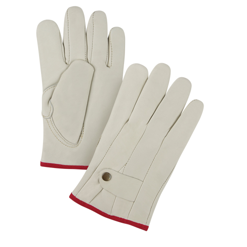 Premium Ropers Gloves, Small, Grain Cowhide Palm Absolute Business Supply