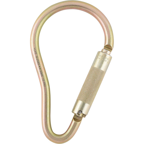 Dynamic Alloy Steel Auto-twist Lock Carabiner, Temporary Use Absolute Business Supply