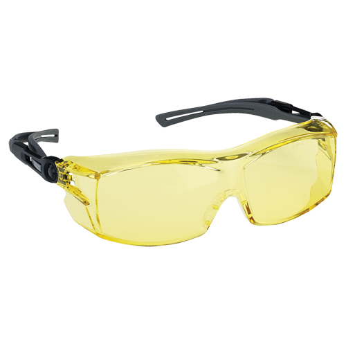 Dynamic OTG Extra Series Safety Glasses, Amber Lens, Anti-Fog/Anti-Scratch, ANSI Z87+/Meets/Exceeds CSA Z94.3 Absolute Business Supply