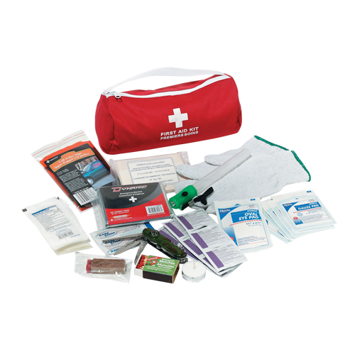 Trousse de premiers soins pour auto Dynamic, Dispositif m&eacute;dical Classe 1, Sac en nylon Absolute Business Supply