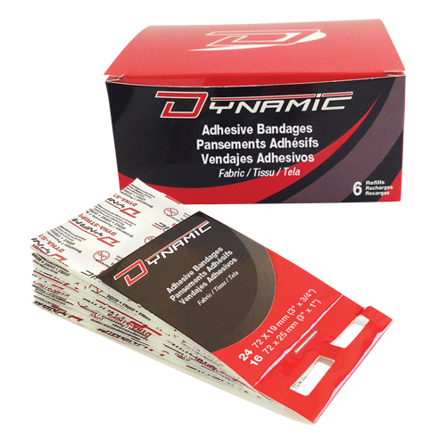 Recharge de pansements adh&eacute;sifs pour distributeur Dynamic, Bout de doigt, 3", Tissu, Non st&eacute;rile Absolute Business Supply