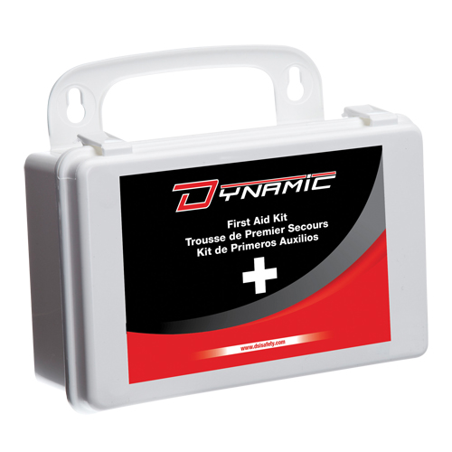 Trousse de premiers soins pour auto Dynamic, Dispositif m&eacute;dical Classe 1, Boîte en plastique Absolute Business Supply