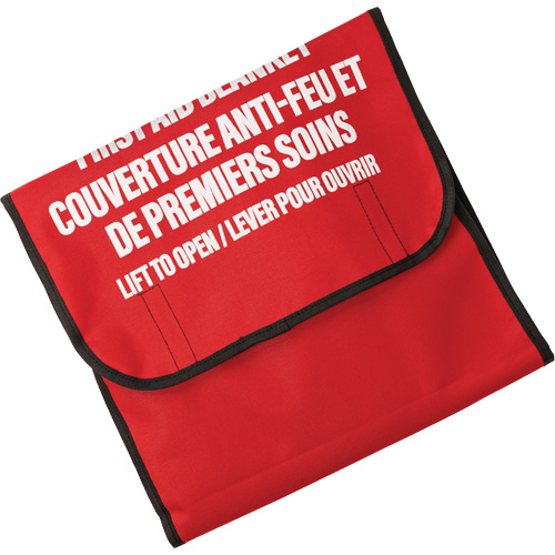 Dynamic Fire Blanket with Nylon Pouch Holder, Wool, 60"L x 71"W Absolute Business Supply