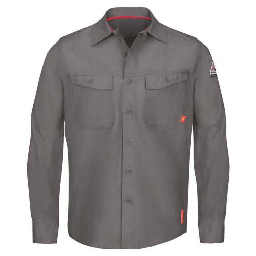 Chemises de travail IQ Endurance pour hommes, Petit, Gris Absolute Business Supply