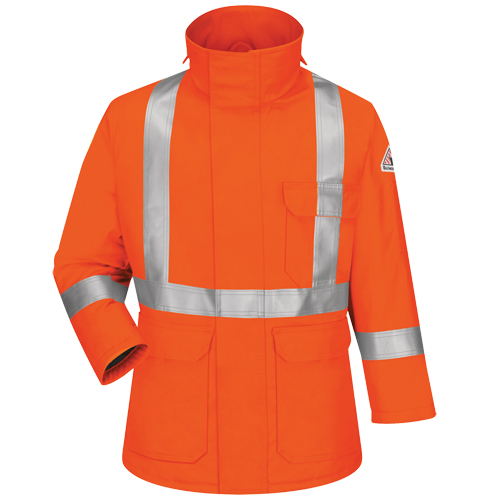 Parkas de luxe Excel FR Comfortouch, Petit, Orange Absolute Business Supply