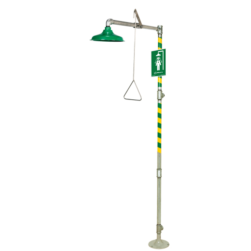 Floor Mount Drench Shower, Pedestal Absolute Business Supply