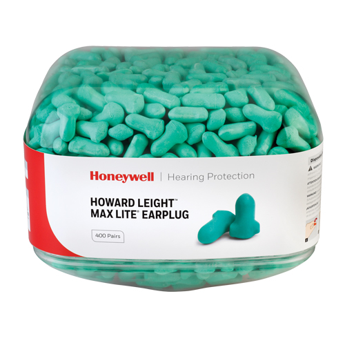 Howard Leight Maximum Lite Earplugs, Bulk - Canister Absolute Business Supply